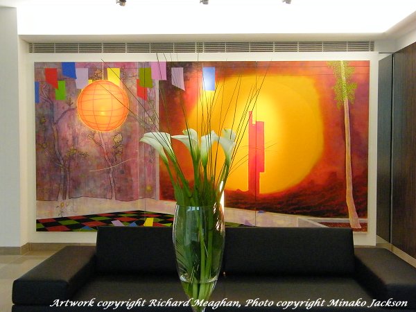 Richard Meaghan's art work at Beetham HQ Lobby