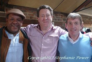 Howaed Gayle, Phil Hayes and Kenny Dalglish